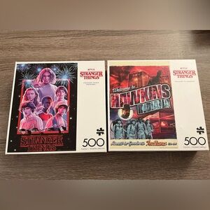 Bundle of 2 Stranger Things Puzzles - 500 Pieces Each